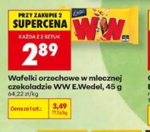 Wafelki orzechowe w mlecznej czekoladzie WW E.Wedel
