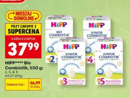 Mleko modyfikowane HiPP Bio Combiotik 2 +1 wariant