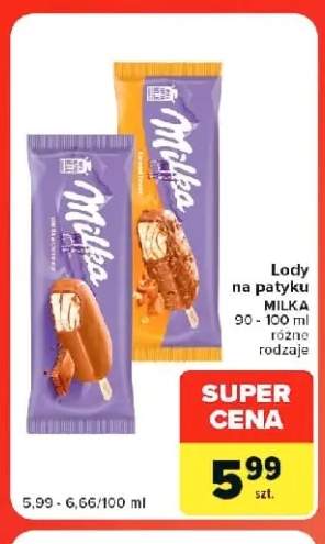Lody na patyku Milka Vanilla & Chocolate +1 wariant