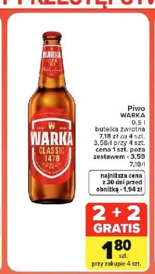 Piwo Warka Classic