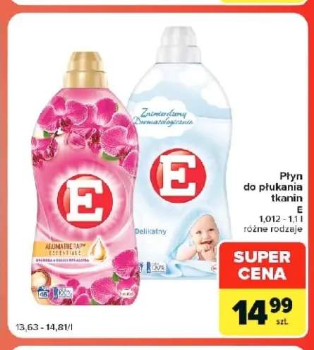 Płyn do płukania tkanin E Aromatherapy Essentials Orchidea & Olejek Makadamia +1 wariant