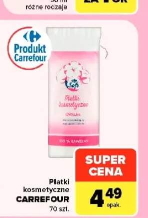 Płatki kosmetyczne Carrefour