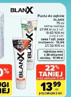 Pasta do zębów BlanX Coco White +2 warianty