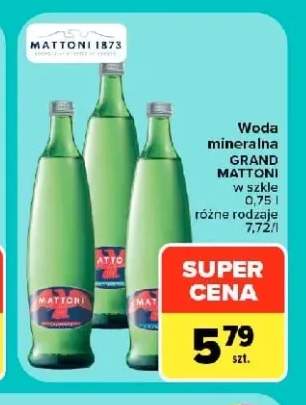 Woda mineralna gazowana Grand Mattoni