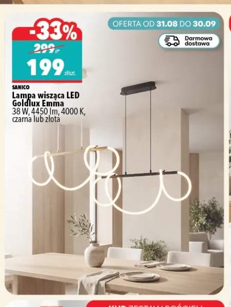Lampa wisząca LED Goldlux Emma Sanico