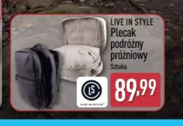 Plecak podróżny próżniowy Live in Style