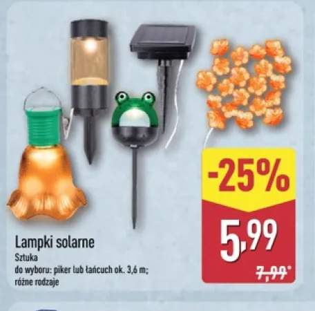 Lampki solarne piker +1 wariant