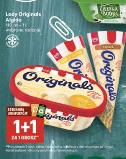 Lody Originals Algida waniliowe +2 warianty
