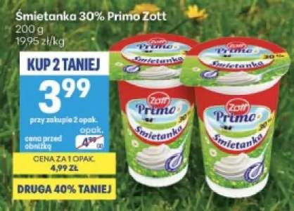 Śmietanka Primo Zott 30%