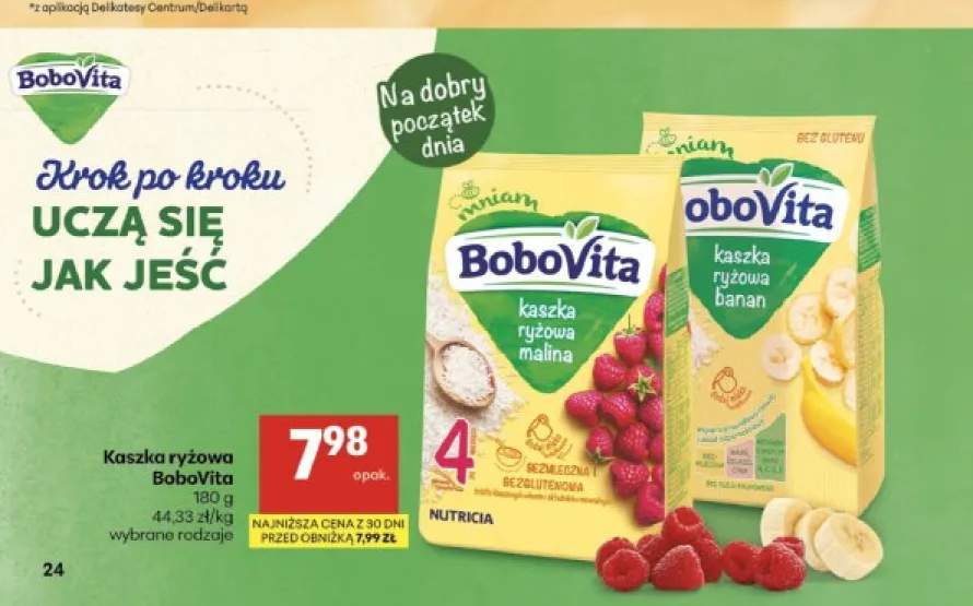 Kaszka ryżowa malina BoboVita +1 wariant