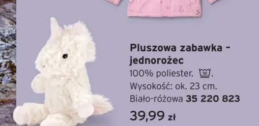 Pluszowa zabawka jednorożec