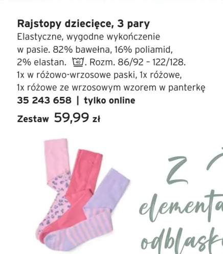 Rajstopy dziecięce 3-pak