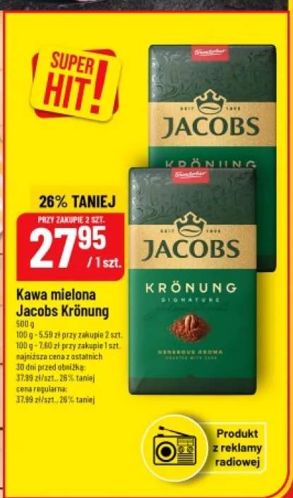 Kawa mielona Jacobs Krönung