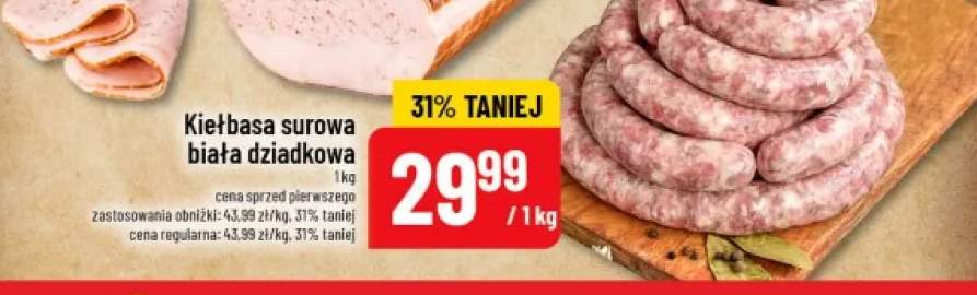 Kiełbasa surowa biała dziadkowa