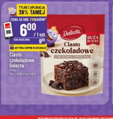Ciasto czekoladowe Delecta