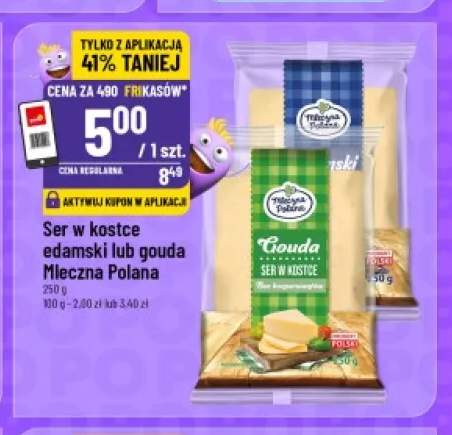 Ser w kostce gouda Mleczna Polana +1 wariant