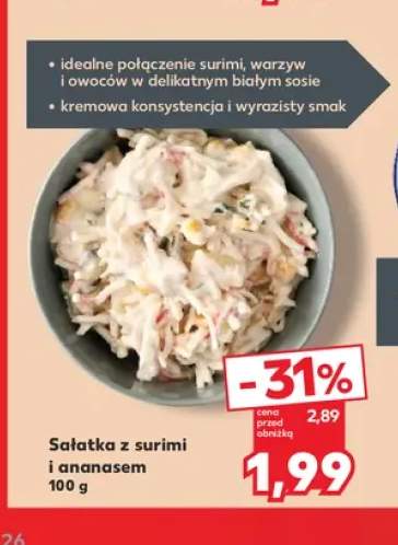 Sałatka z surimi i ananasem