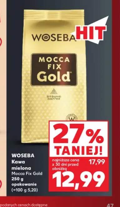 Kawa mielona Woseba Mocca Fix Gold
