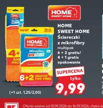 Ściereczki z mikrofibry multipak 6+2 gratis Home Sweet +1 wariant