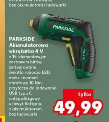 Akumulatorowa wkrętarka 4V Parkside
