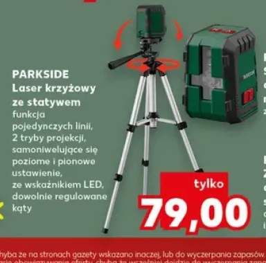 Laser krzyżowy ze statywem Parkside