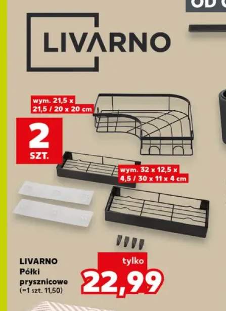 Półki prysznicowe 2-pak Livarno