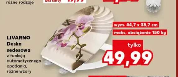 Deska sedesowa z funkcją automatycznego opadania Livarno