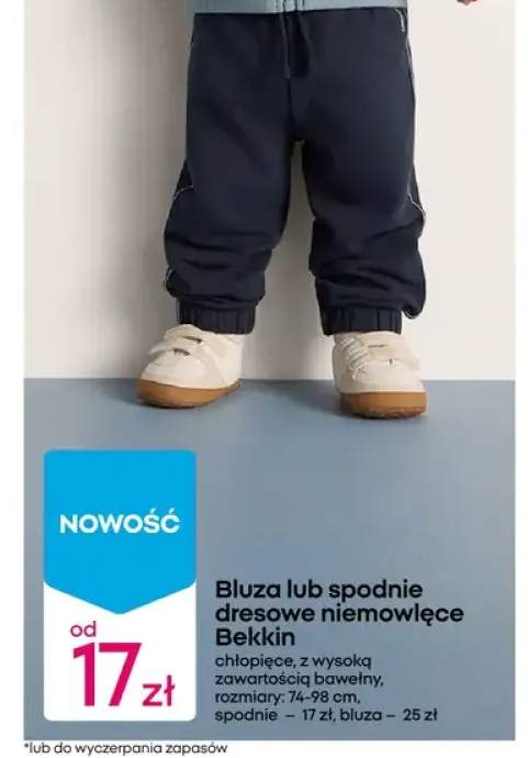 Spodnie dresowe niemowlęce Bekkin chłopięce