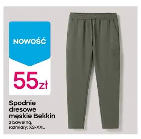 Spodnie dresowe męskie Bekkin z bawełną
