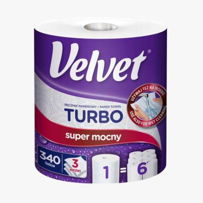 Ręcznik pap. Turbo Velvet A1 3w 340l 78m