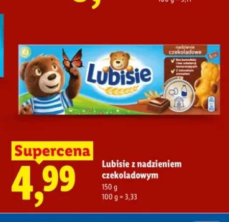 Ciastka Lubisie z nadzieniem czekoladowym