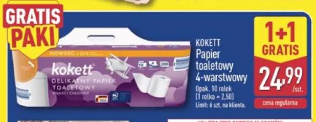 Papier toaletowy 4-warstwowy Kokett