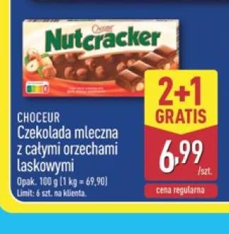 Czekolada mleczna z całymi orzechami laskowymi Choceur