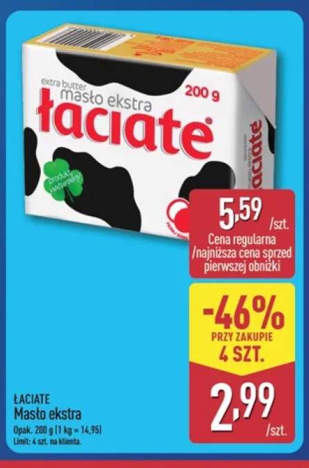 Masło ekstra Łaciate