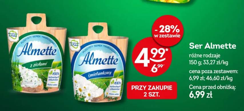 Ser Almette z ziołami +1 wariant