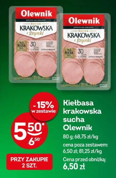 Kiełbasa krakowska sucha Olewnik