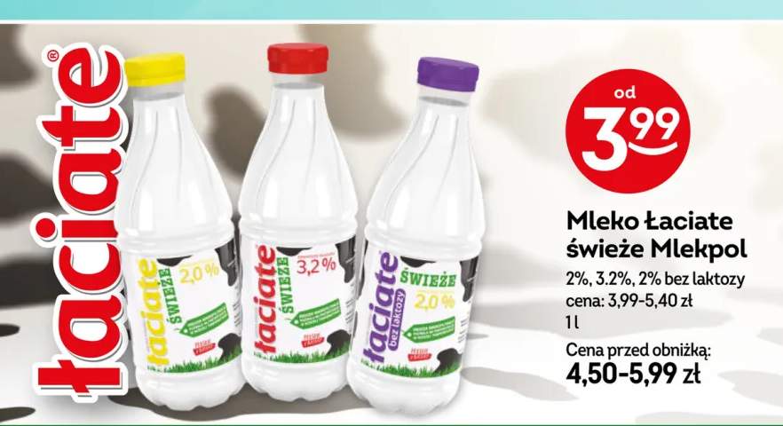Mleko Łaciate świeże 2% +2 warianty