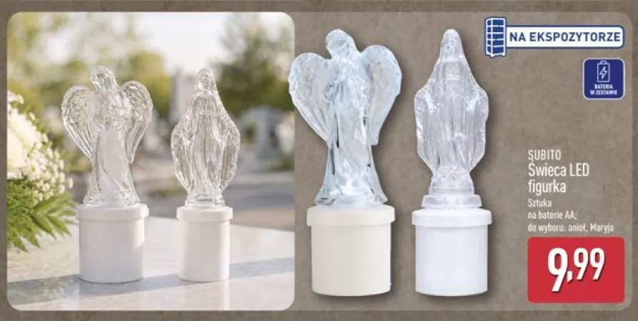 Świeca LED figurka anioł Subito +1 wariant