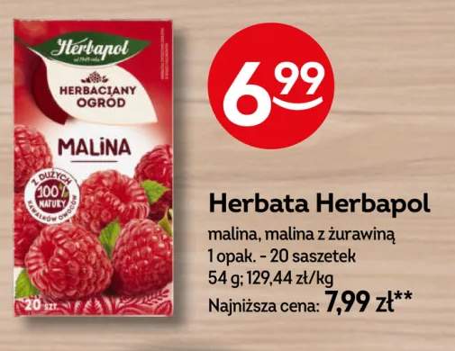Herbata Herbapol malina +1 wariant