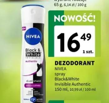 Dezodorant Nivea spray Black & White Invisible Authentic