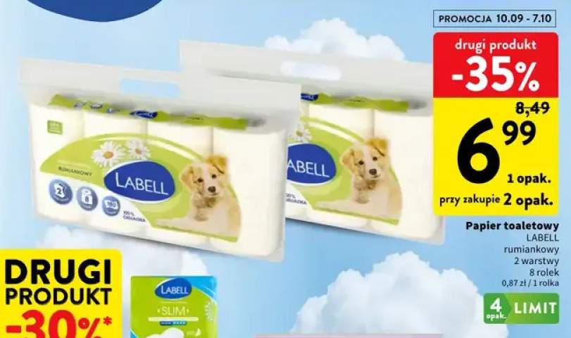 Papier toaletowy Labell rumiankowy 2 warstwy 8-pak