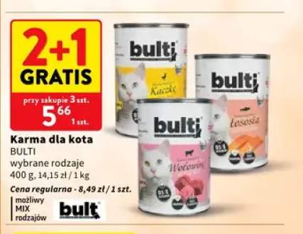 Karma dla kota Bulti z kaczką +2 warianty