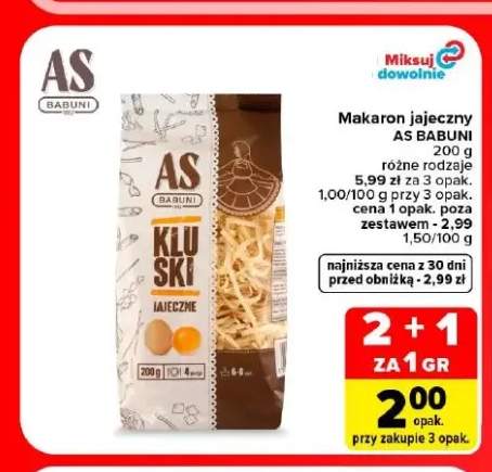Makaron jajeczny As Babuni