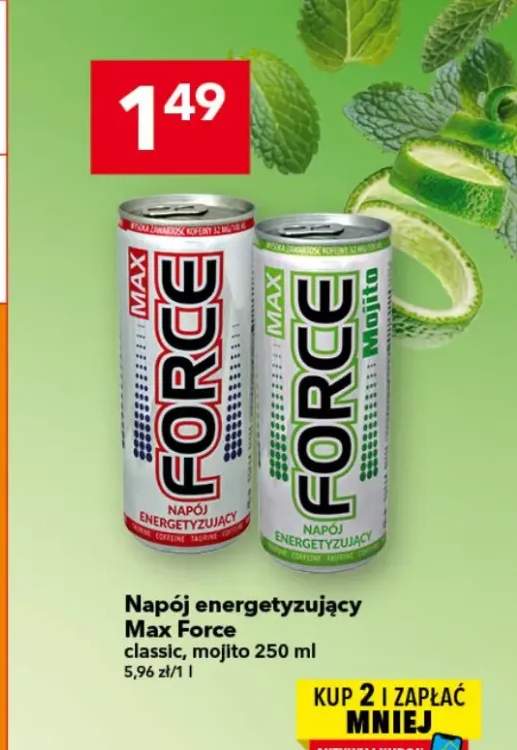 Napój energetyzujący Max Force classic +1 wariant