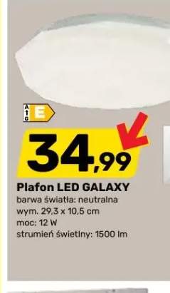 Plafon LED Galaxy 29,3x10,5 cm 12W 1500lm barwa neutralna