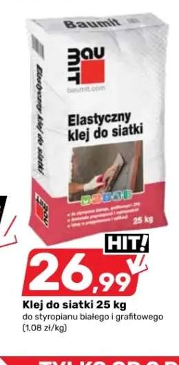 Elastyczny klej do siatki Baumit do styropianu białego i grafitowego