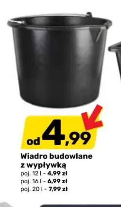 Wiadro budowlane z wypływką 12 l