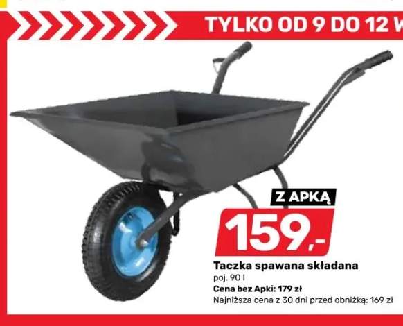 Taczka spawana składana 90 l