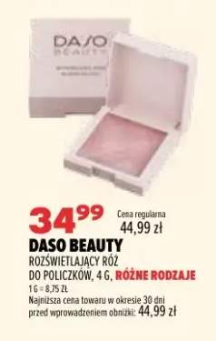 Rozświetlający róż do policzków Daso Beauty