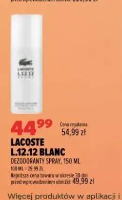 Dezodorant spray Lacoste L.12,12 Blanc